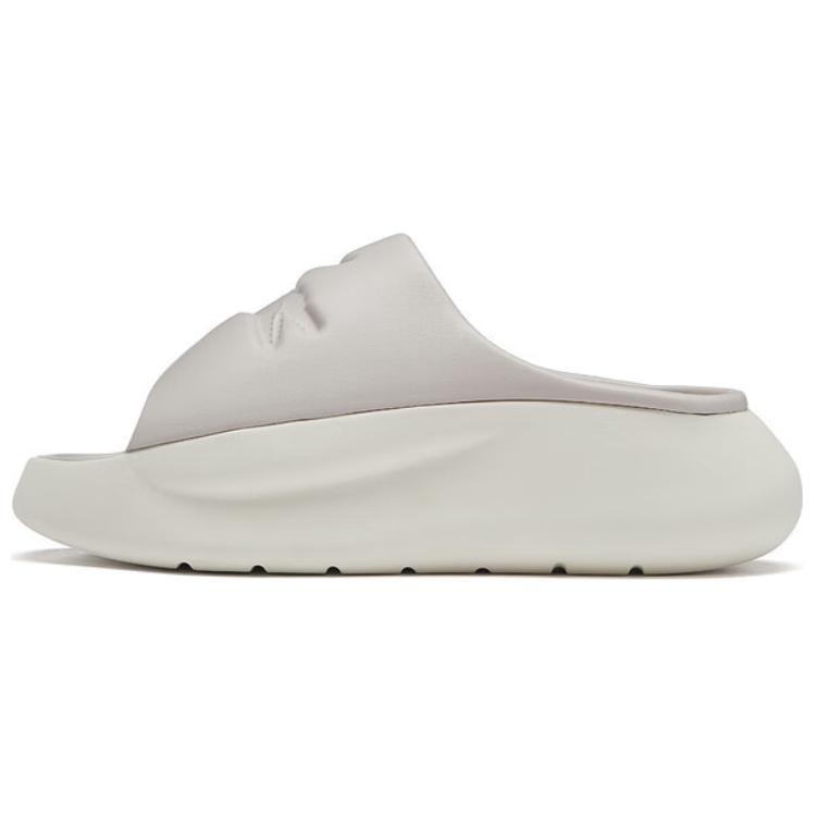 LACOSTE Rubber Sole Abrasion-Resistant Slide Slippers Men's Ecru