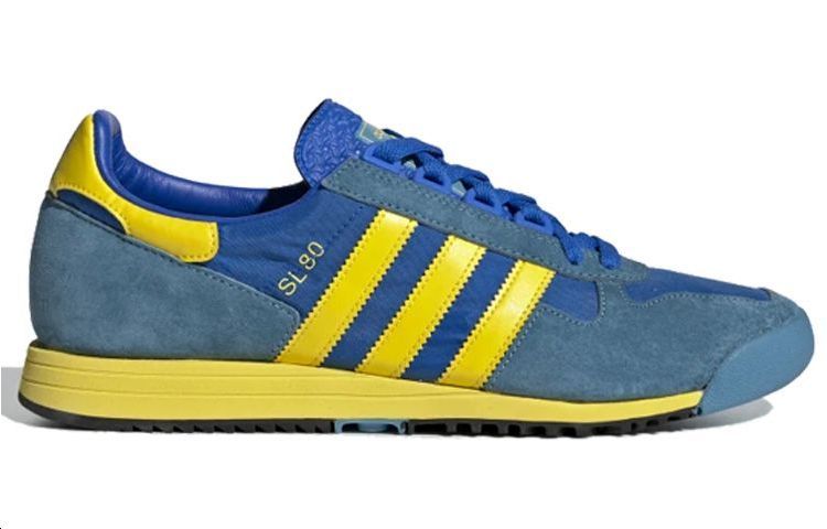 Adidas Originals Originals Sl 80 Shoes 'Glory Blue Yellow Tactile Steel' купить в интернет-магазине Yoocart с быстрой доставкой по России.