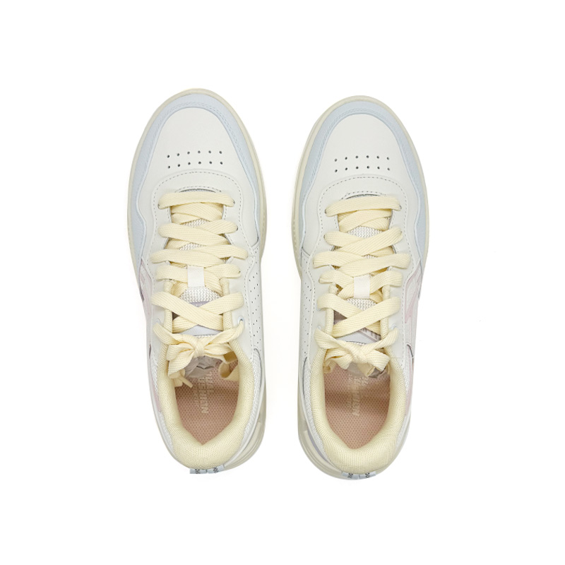 LiNing Lightweight Coverage Low Top Skateboard Shoes Women's Champagne White Country Sky Blue Sea Salt Purple купить в интернет-магазине Yoocart с быстрой доставкой по России.