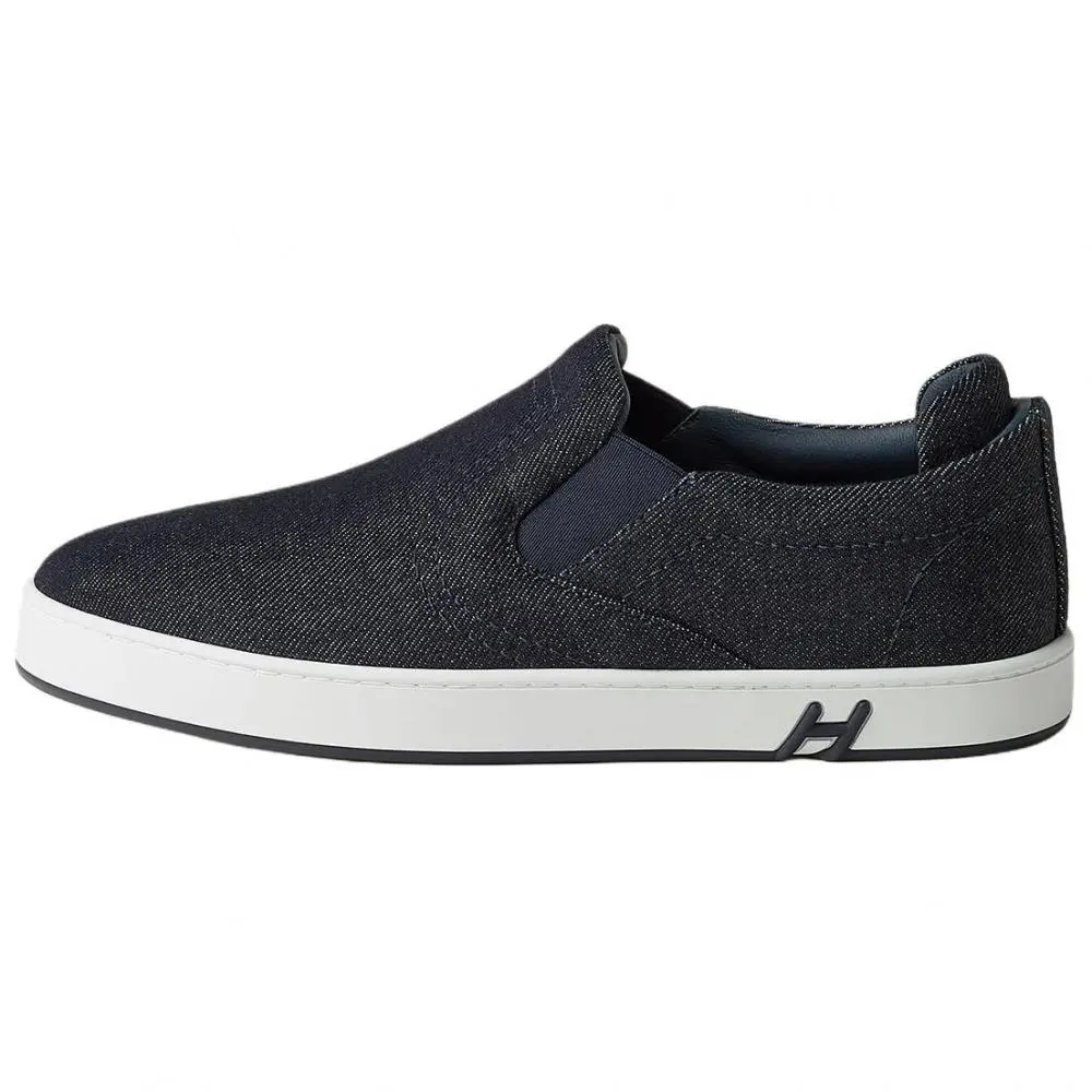 HERMES Lucky Low top Casual Shoes Women's Blue