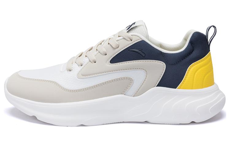 Anta Cushioning Wear-Resistant Low-Top Casual Shoes Men's White Gray