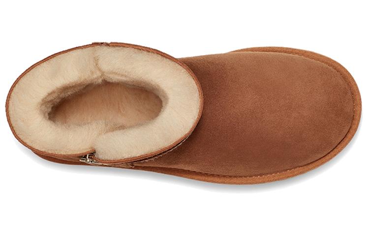 UGG Bailey Zip Mini Retro Fleece Lined Brown Women's купить в интернет-магазине Yoocart с быстрой доставкой по России.