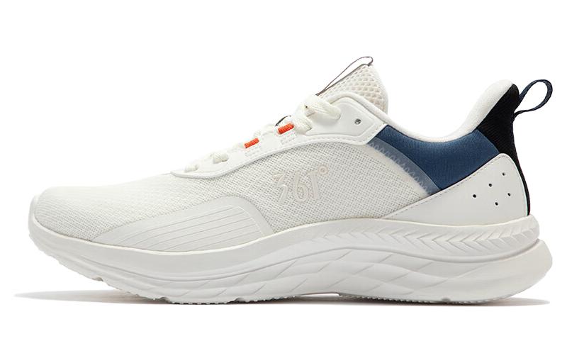 361° Anti Slip Wear Resistant Low Top Running Shoes Men's White Blue