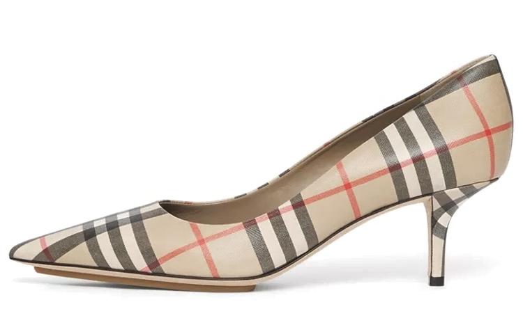 Burberry V In Archive High Heels Women's Beige