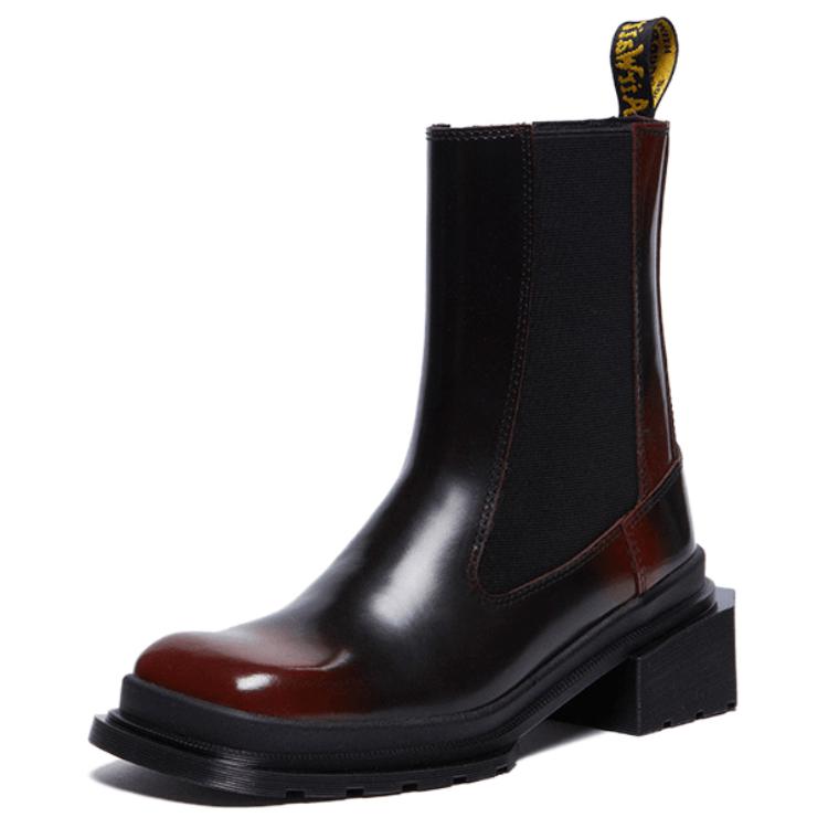 Dr.Martens Chelsea Boots Women's Black Red