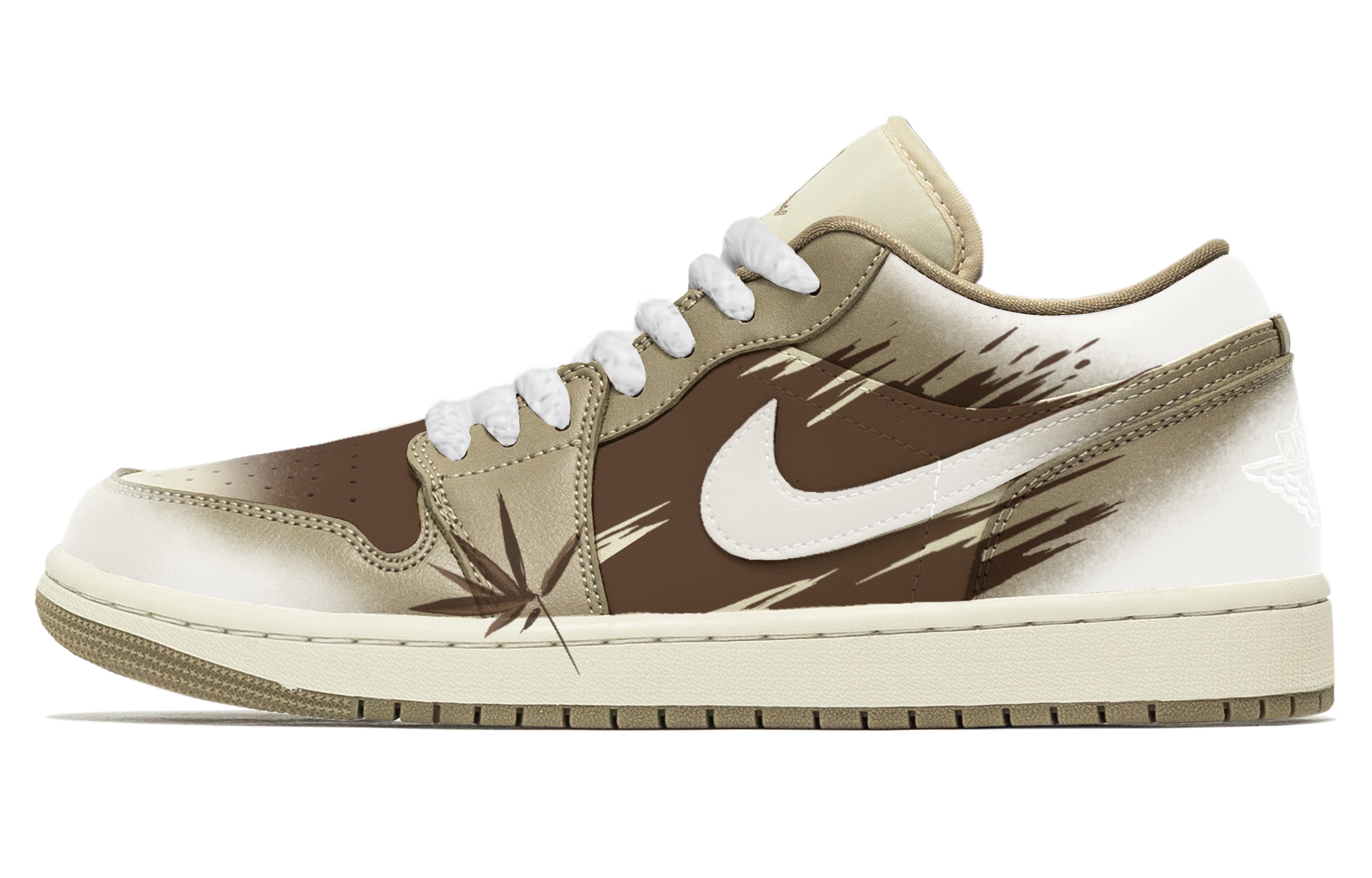 Jordan Air Jordan 1 Rhapsody, Brown Rhythm Abrasion Resistant Low top Vintage Basketball Shoes Unisex Brown купить в интернет-магазине Yoocart с быстрой доставкой по России.
