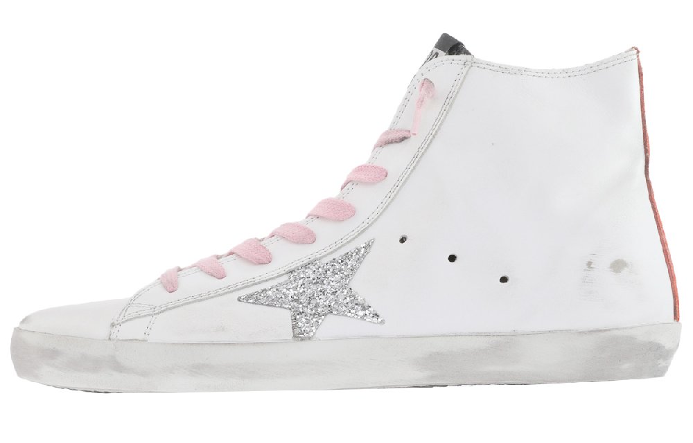 Golden Goose Francy Skateboard Shoes Women's Mid Top White