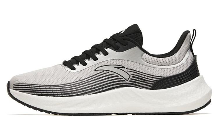 Anta Martian Foam Cushioning Anti-Slip And Wear-Resistant Low-Top Running Shoes Men's Silver Black