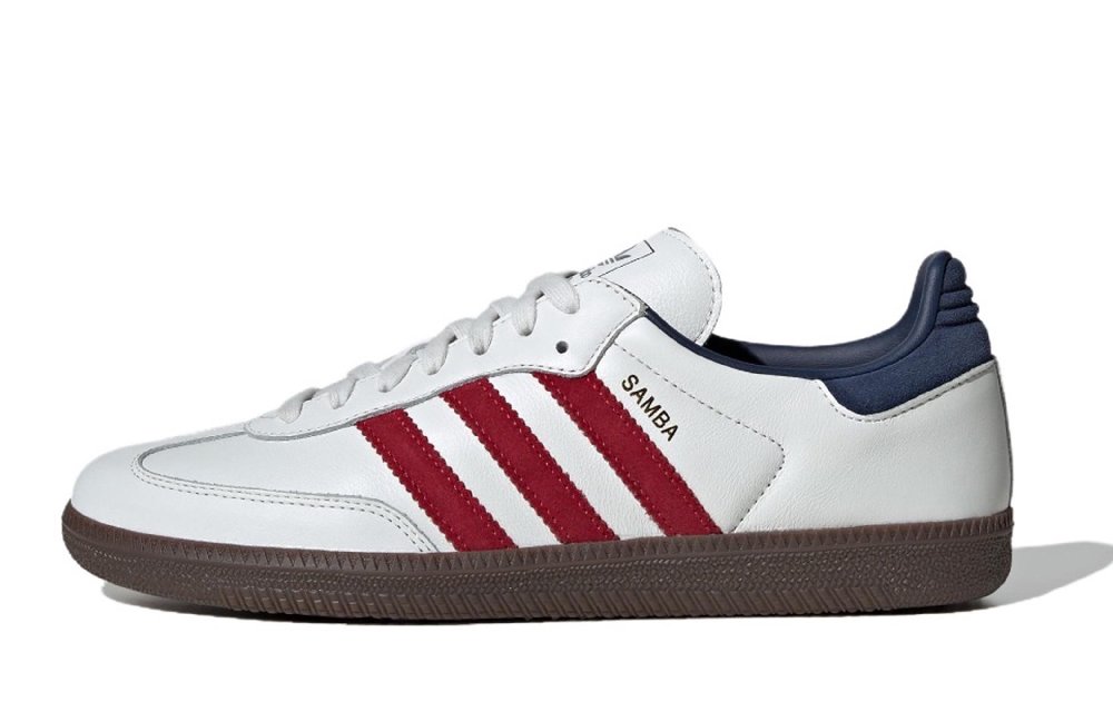 Adidas Originals SAMBA OG 811 Manufacturing Returnable Special Shoe Box Low Top Skateboard Shoes Unisex White Blue