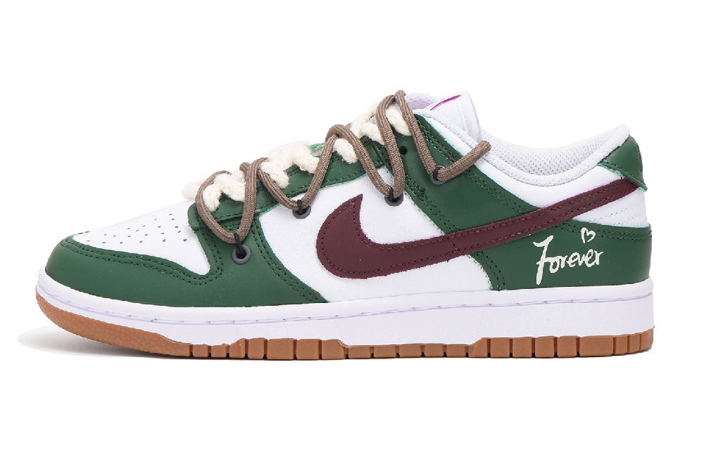 Nike Dunk Low Low-Top Skateboard Shoes Women's Green