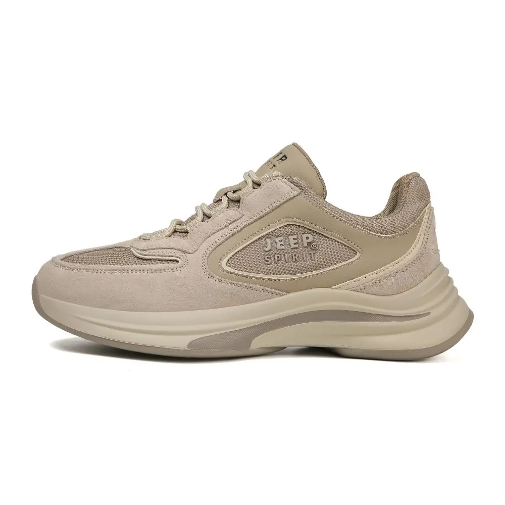 JEEP SPIRIT Low Top Casual Shoes Men's Light Sandy