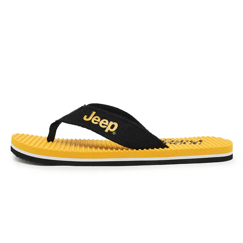 Jeep Abrasion Resistant Slip Resistant Flip Flops Men's Yellow