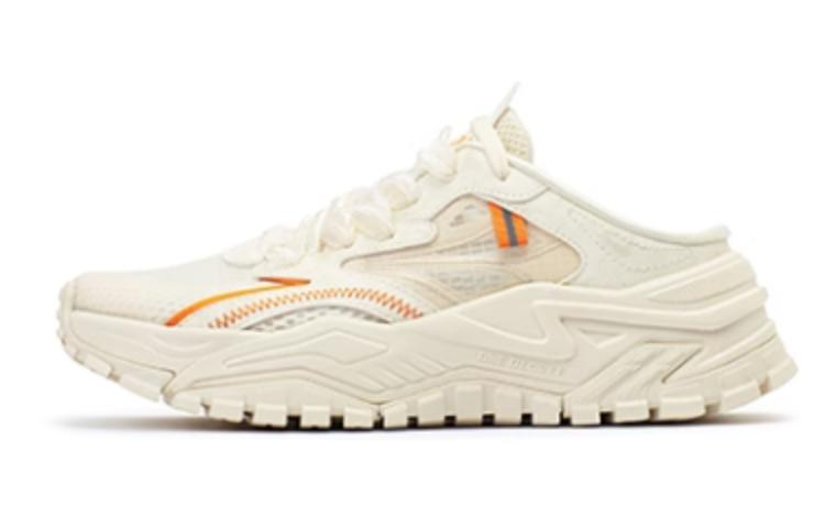 361° Anti Slip Wear Resistant Low Top Casual Shoes Women's Beige Orange