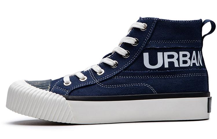 Lee Lightweight Balanced Breathable High-Top Canvas Shoes Unisex Dark Blue