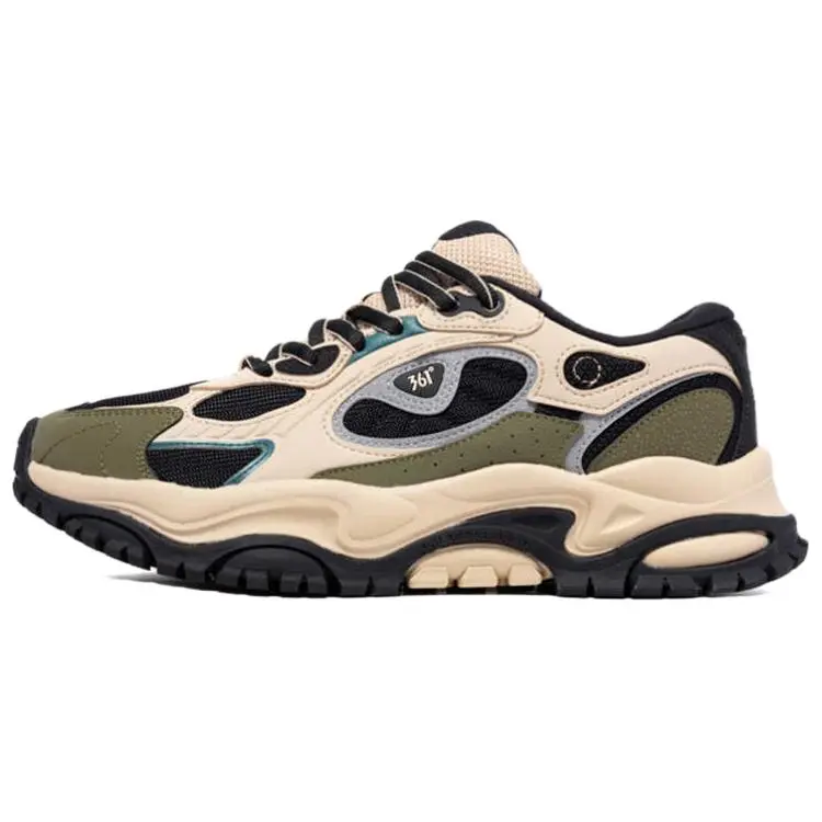 361° Cushioned Slip-Resistant Coverage Low-Top Casual Shoes Men's Beige Green