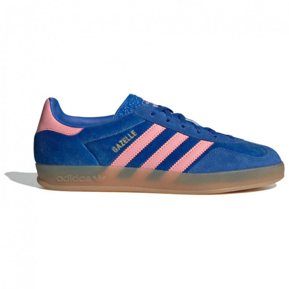 Adidas Women's Gazelle Indoor 'Blue Semi Pink Velvet' купить в интернет-магазине Yoocart с быстрой доставкой по России.