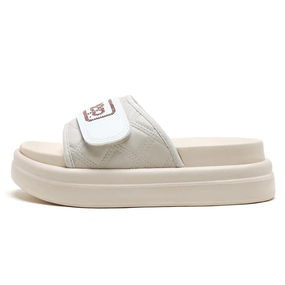 Jeep EVA Slip Resistant Slide Slippers Women's Beige