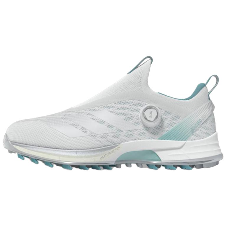 Adidas Adizero ZG Abrasion Resistant Low top Golf Shoes Women's White Silver