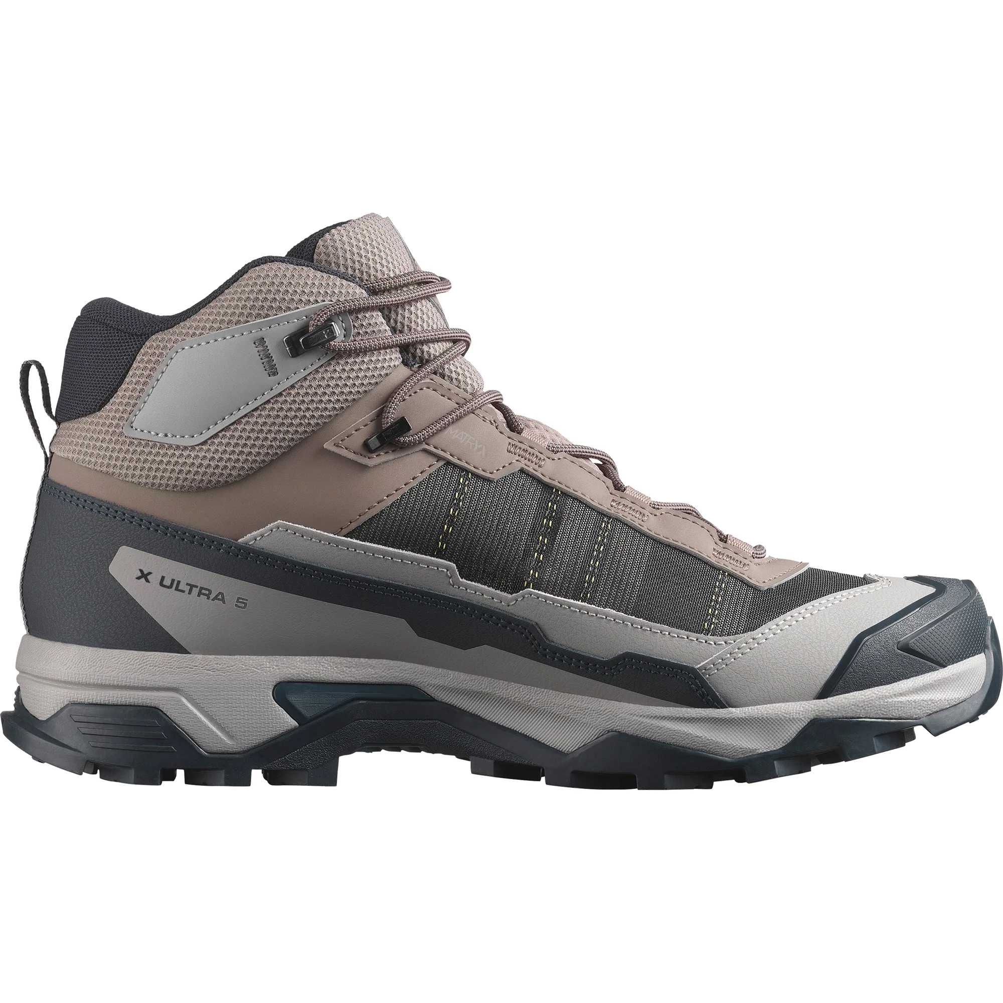 SALOMON X ULTRA 5 Shock Absorbers Waterproof Support Rebound Mid top Mountaineering Hiking Shoes Men's