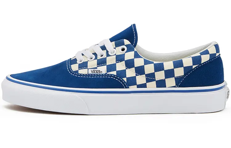 Vans Primary Check Era Skate Sneakers Origina Blue