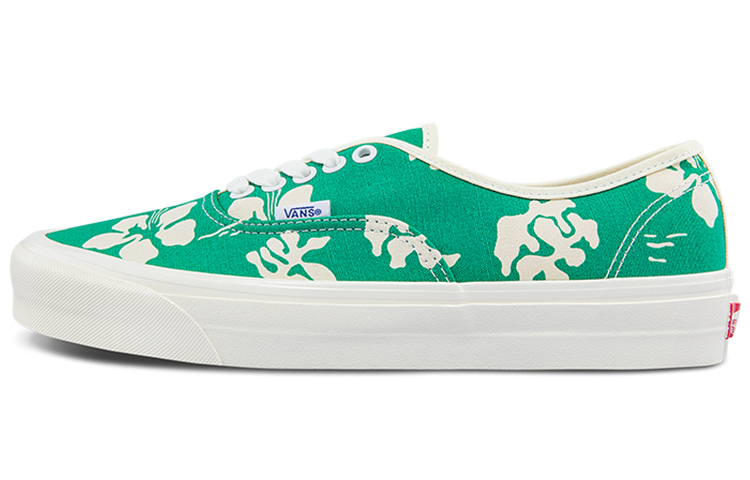 Vans Authentic 44 Dx Low Tops Casual Skateboarding Shoes Green Printing Unisex