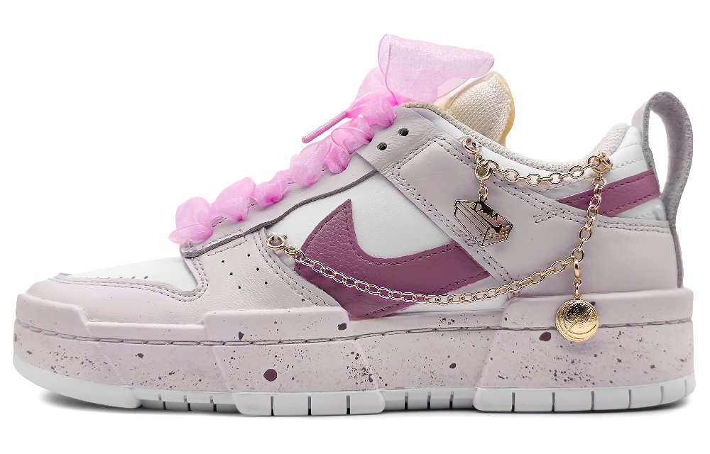 Nike Dunk Low Disrupt Anti-Slip And Wear-Resistant Lightweight Low-Top Skateboard Shoes Women's Violet