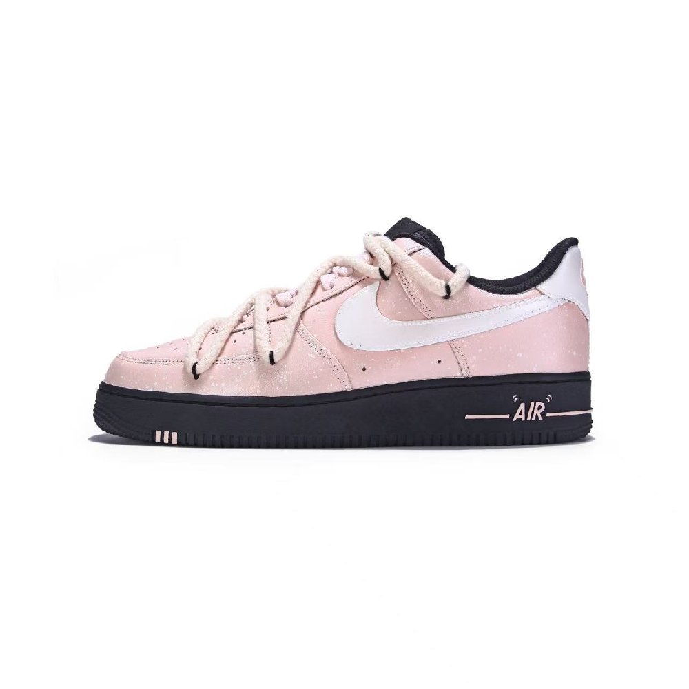 Nike Air Force 1 Bubble Cheese Anti Slip Wear Resistant Low Top Skateboard Shoes Unisex Pink