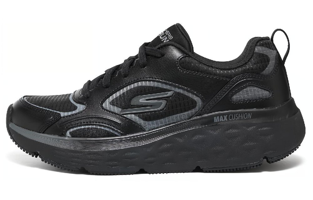 Skechers Cushioning Wear-Resistant Low-Top Casual Running Shoes Women's Black