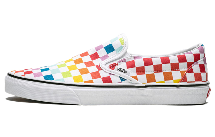 Vans Classic Slip On Rainbow Checkerboard
