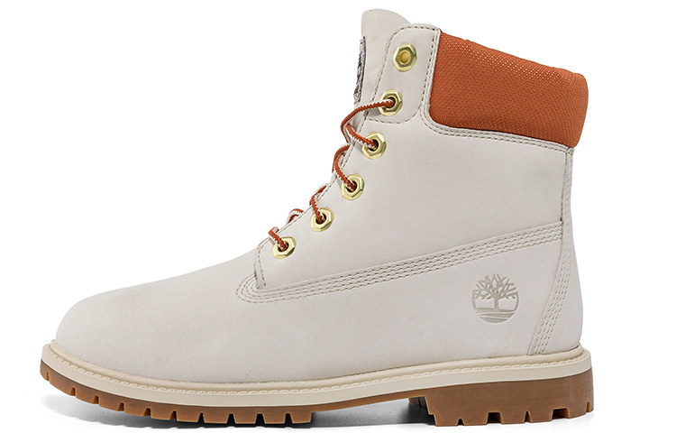 Timberland Heritage 6 Inch Waterproof Boots 'White Nubuck' Women's