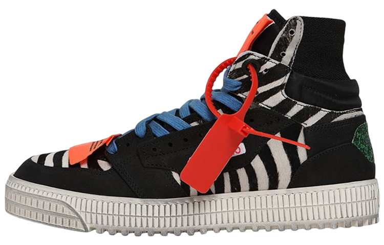 OFF WHITE Off Court 3.0 High Black Zebra FW19