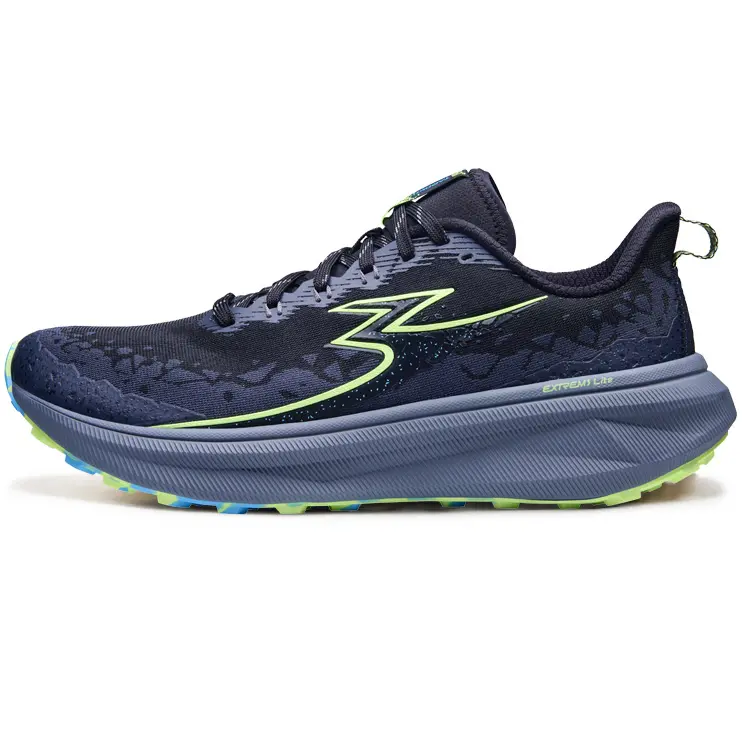 361° Shock Absorbers Slip Resistant Abrasion Resistant Low top Casual Running Shoes Men's Jet Black