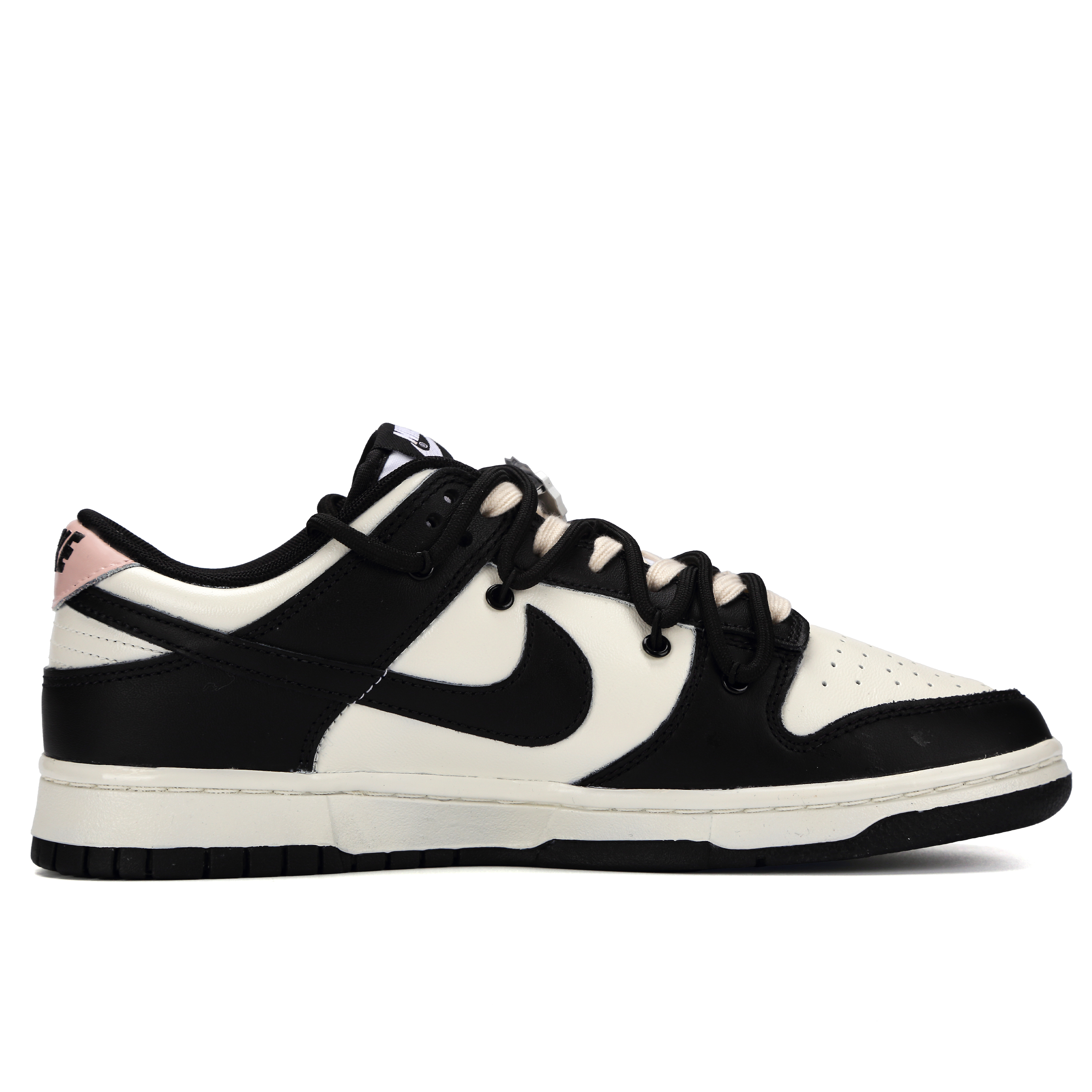 Nike Dunk Crimson Zone Abrasion Resistant Low Top Skateboard Shoes Unisex Black Pink