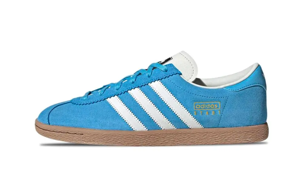 Adidas Originals Stadt Sapphire Blue Abrasion Resistant Low top German Army Trainers Unisex University Blue