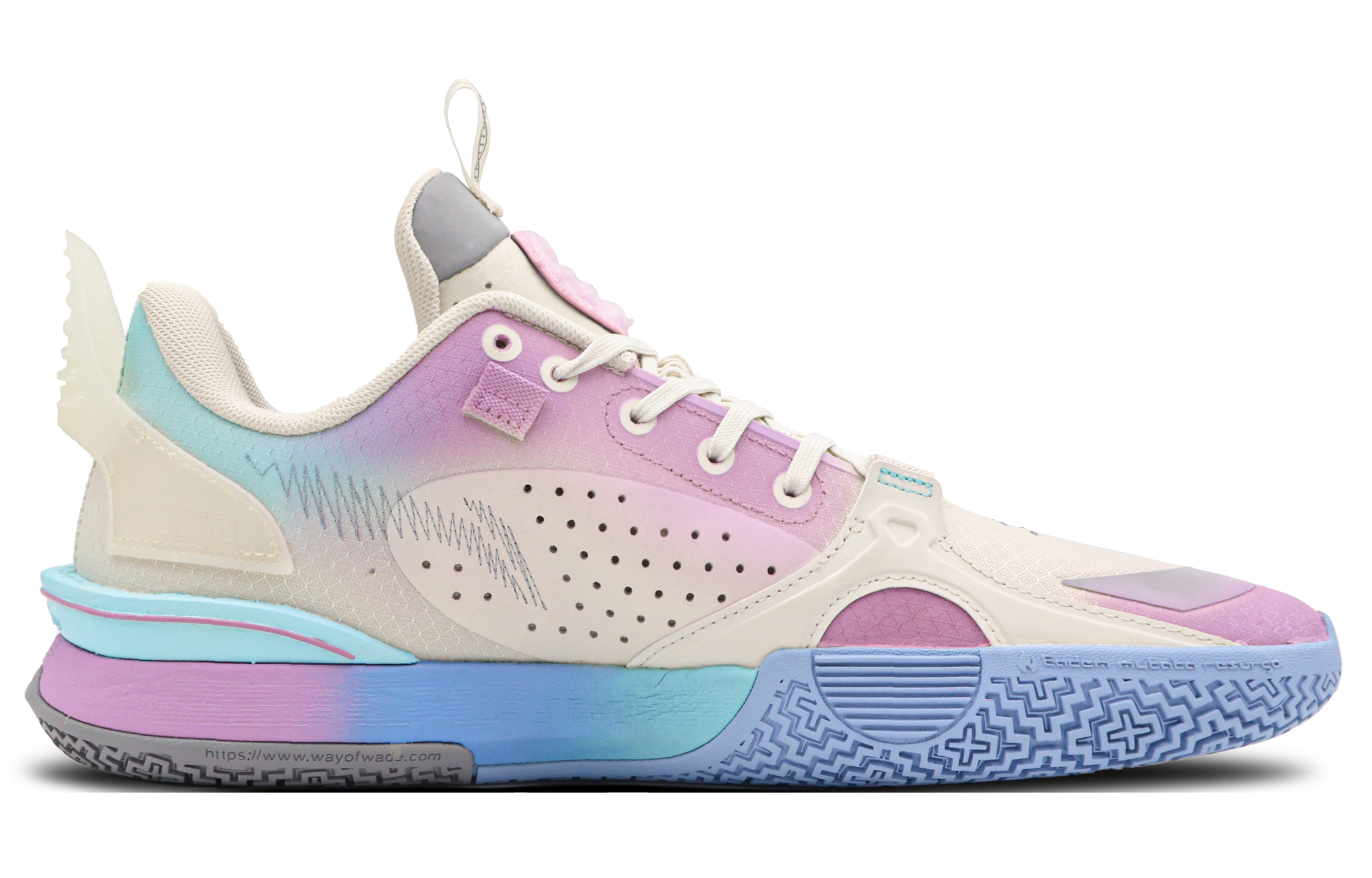 LiNing All City 10 Low-Top Basketball Shoes Men's Pink Purple