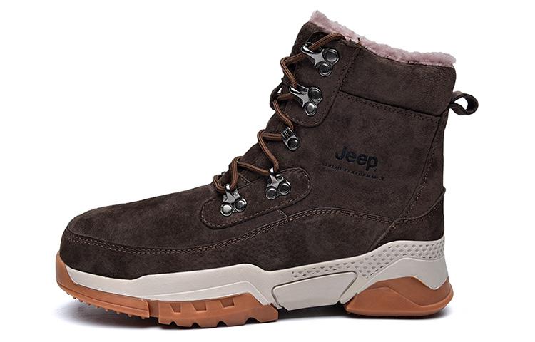 Jeep Snow Boots Men Dark Brown