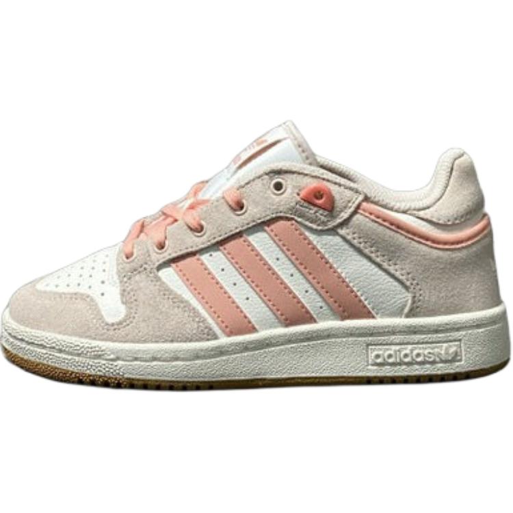 Adidas Originals Anti Slip Wear Resistant Low Top Skateboard Shoes Unisex White Pink