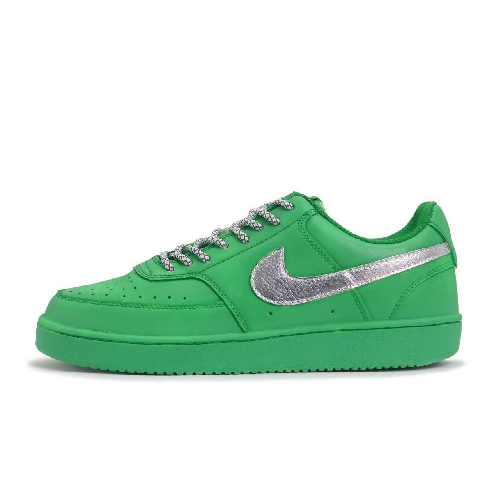 Nike Court Vision Lightweight Low-Top Skateboard Shoes Men's Green Silver