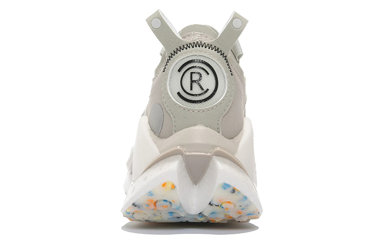 LiNing Shock Absorbing, Non Slip, Wear Resistant, Breathable And Lightweight Low Top Casual Shoes Women's White Gray