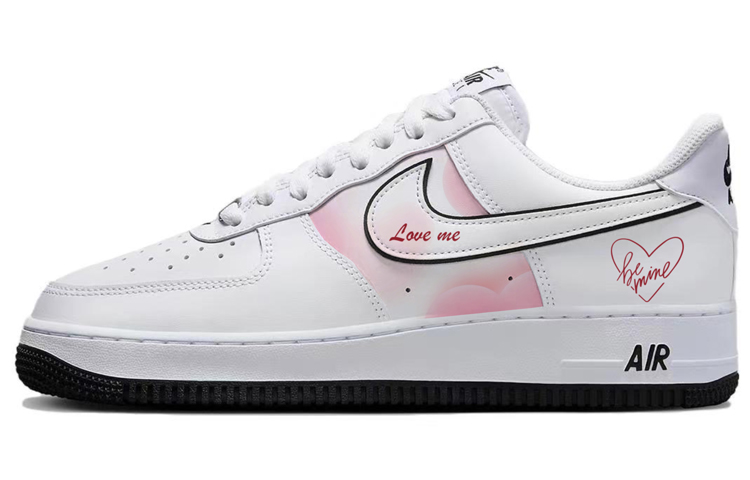 Nike Air Force 1 Slip-Resistant Cushioning Wear-Resistant Breathable Low-Top Skateboard Shoes Men's White Black