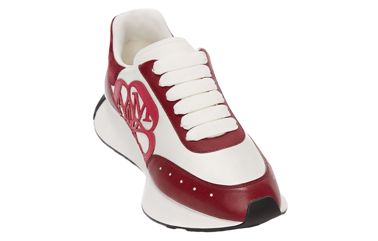 Alexander McQueen Sprint Runner Low Top Casual Shoes Women's Red