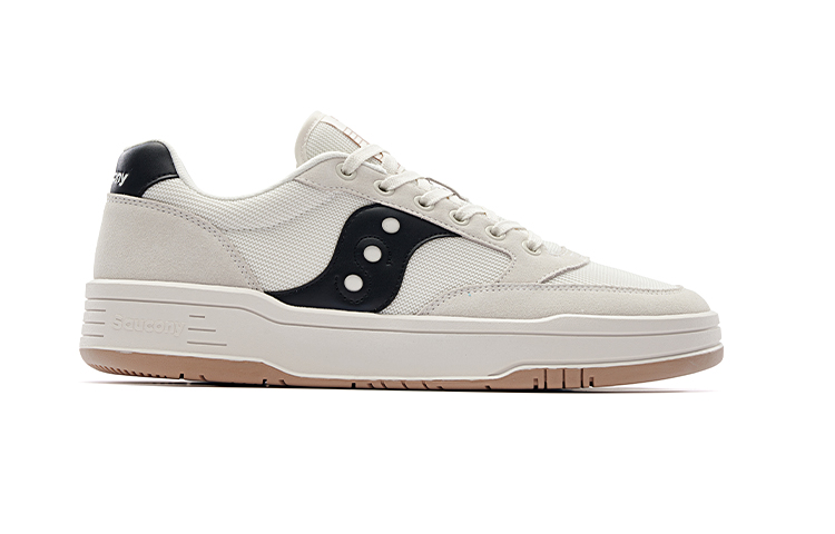 Saucony CROSS JZ Cushioning Slip Resistant Breathable Height Increasing Coverage Casual Shoes Unisex White Black