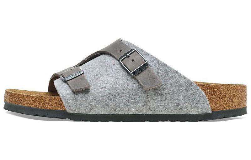 Birkenstock Slide Slippers Unisex Light Gray Regular