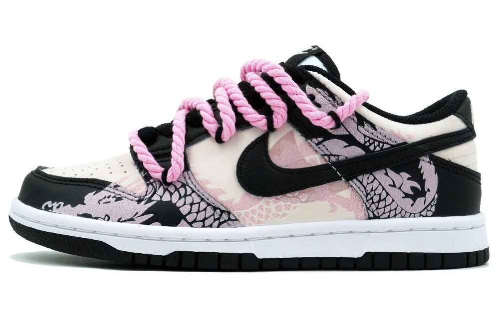 Nike Dunk Skateboard Shoes Women's Low Top White/Pink