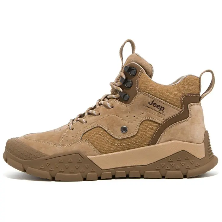Jeep Short Outdoor Boots Men's Khaki
