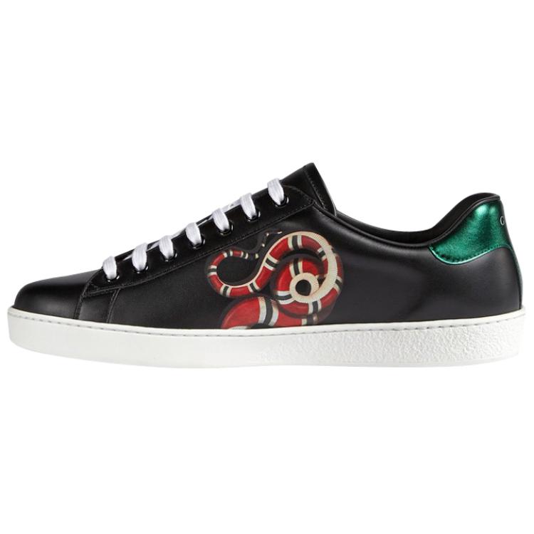 GUCCI Low Top Stylish Skateboarding Shoes Men's Black