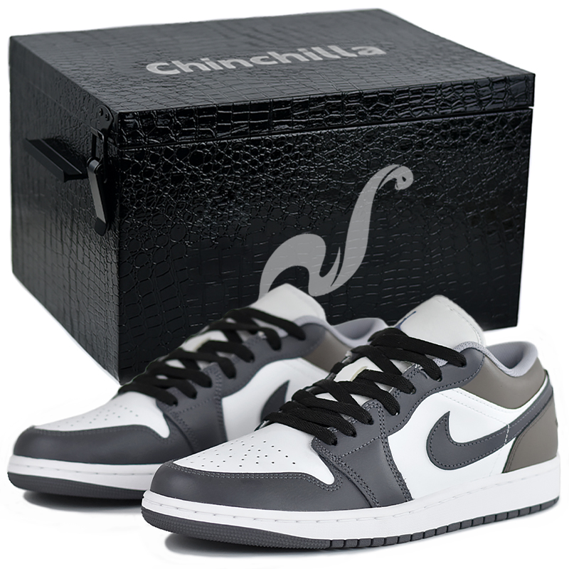 JORDAN Air Jordan 1 Vintage Basketball Shoes Men's Low top Black/Brown