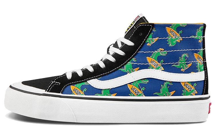 Vans Unisex SK8 HI High Top Sneakers Blue/Yellow/Green