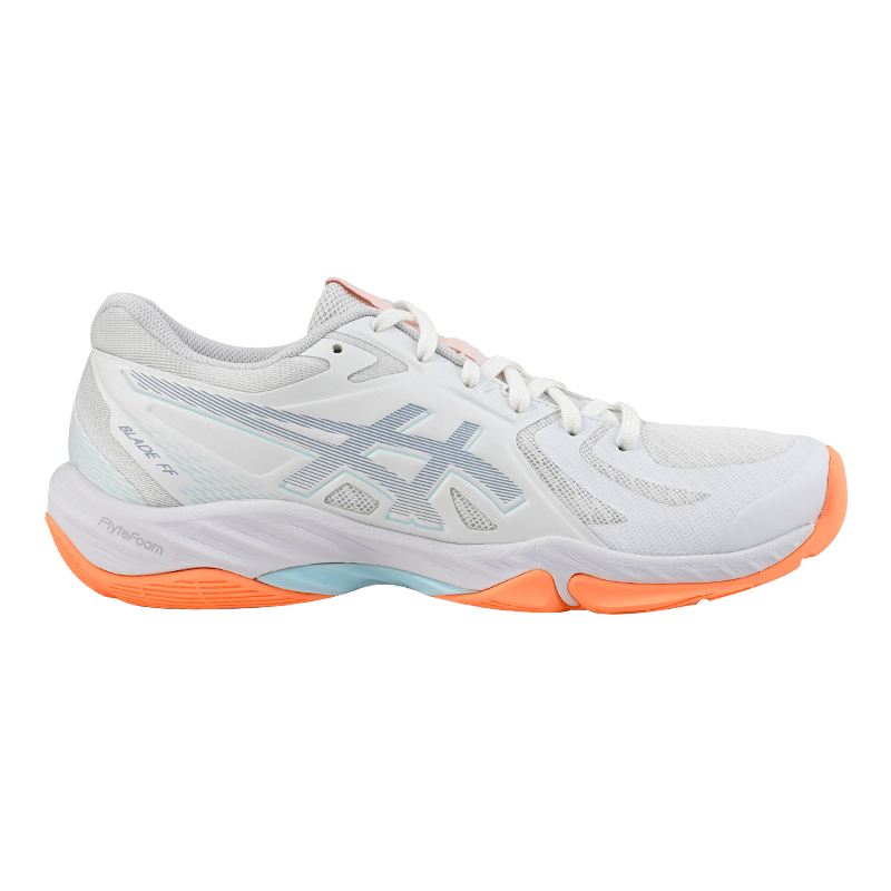 Asics Court Control FF 3 Support Low-Top Badminton Shoes Unisex White Orange