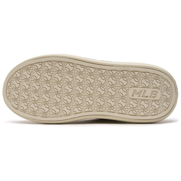 MLB Chunky Classic 24SS Cushioning, Abrasion Resistant, Height Increasing Low Top Casual Shoes Unisex Ecru
